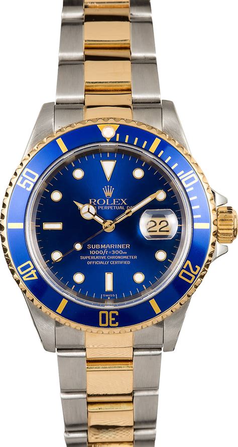 two tone submariner blue face